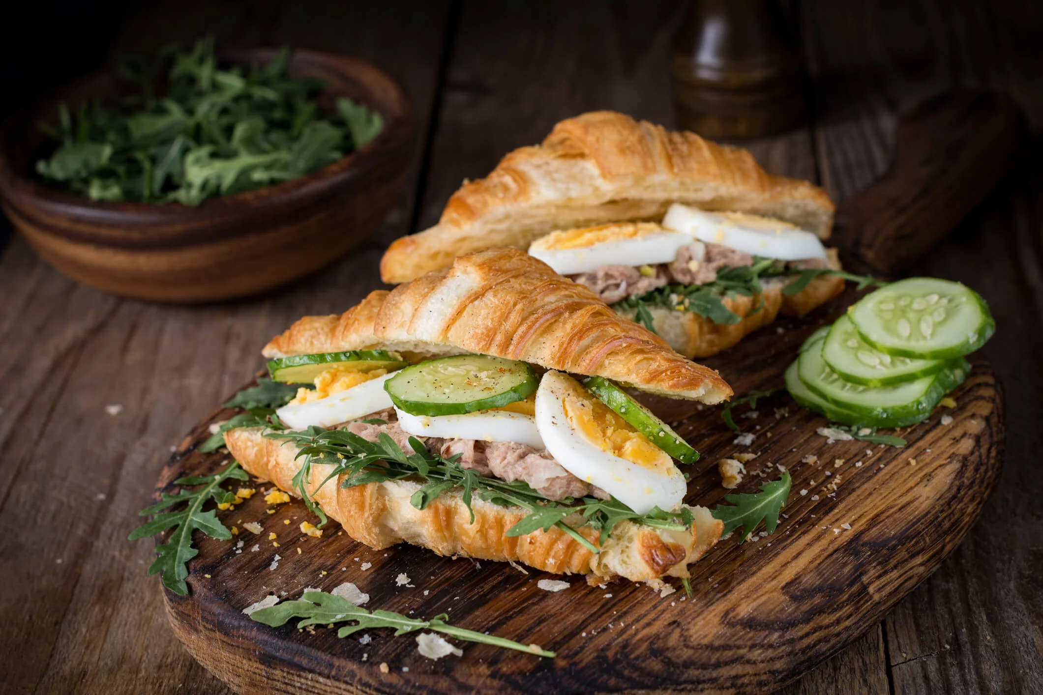 Tuna Crossiant Sandwich